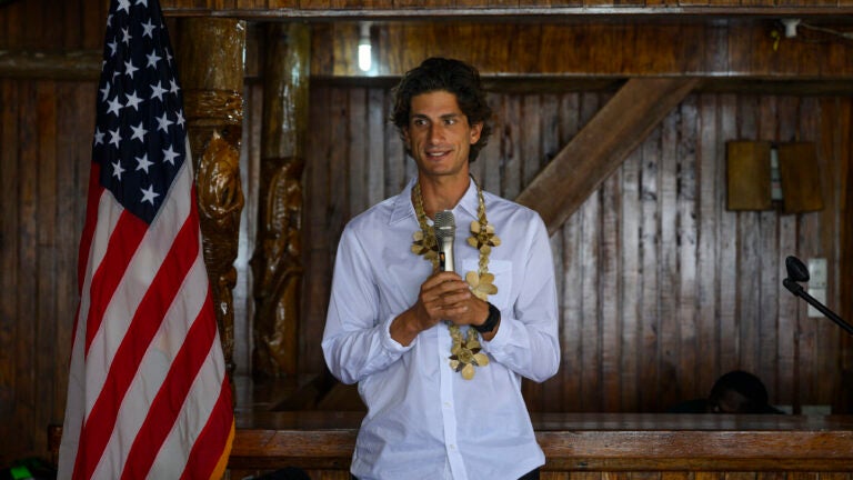 Read more about the article Using cartoonish accents, JFK’s grandson insults and mocks Robert F. Kennedy Jr.